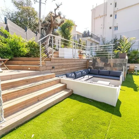 Daire Magnifique Avec Piscine Et Jardin Nice